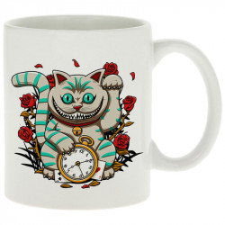 Mug blanc Lucky Alice Cat (Le Duc,Animaux,Chats)