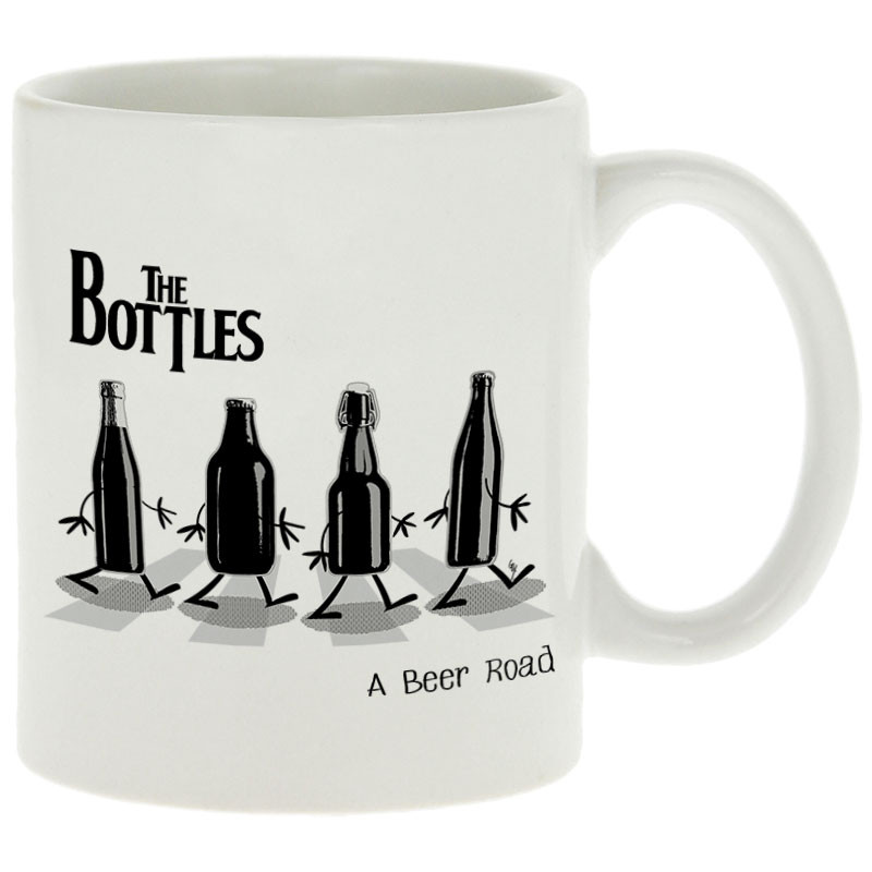 Mug blanc The Bottles (Gondrax,Humour,Alcool,Amazon)