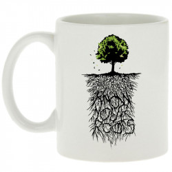 Mug blanc Know Your Roots (Ecologie,Ethnique)