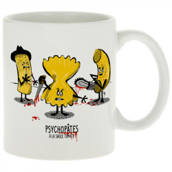 Mug blanc Psychopâtes (Gondrax,Fruits & Légumes,Humour)