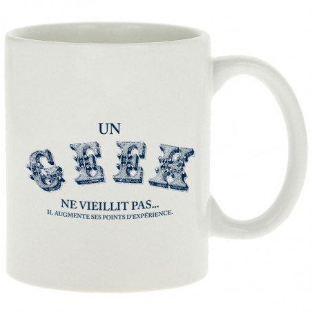 Mug "Un geek ne vieillit pas"