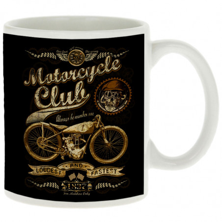 Mug blanc 1837 - Motorcycle Club (Gondrax,1837,Moto,Steam Punk,Moto)