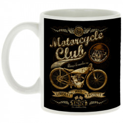 Mug blanc 1837 - Motorcycle Club (Gondrax,1837,Moto,Steam Punk,Moto)