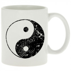 Mug blanc Ying Yang (Ethnique)