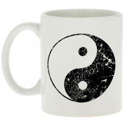 Mug blanc Ying Yang (Ethnique)