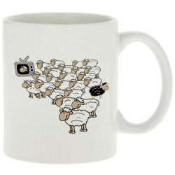 Mug blanc Moutons (Gondrax,Humour,Slogans engagés,Animaux)