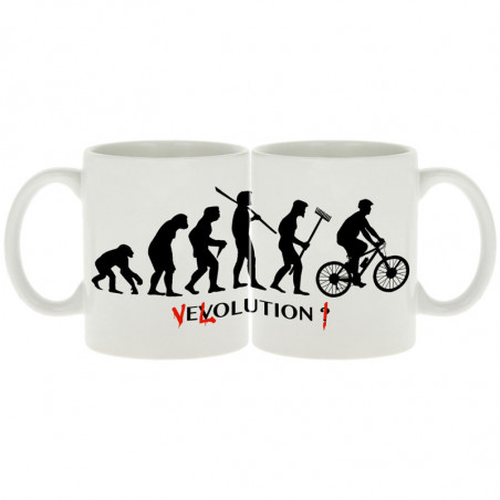 Mug blanc Vélolution (Gondrax,Vélo,Evolution)