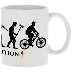 Mug blanc Vélolution (Gondrax,Vélo,Evolution)