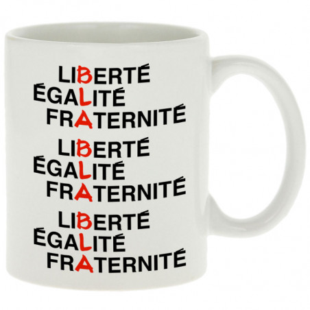 Mug blanc BLA BLA BLA (Gondrax,Slogans engagés)