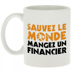 Mug blanc Sauvez le monde (Ted Boundy,Slogans engagés,Humour)