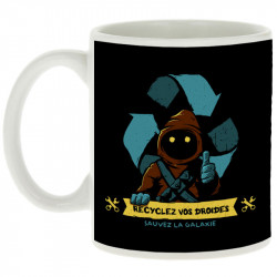 Mug blanc Recyclez vos droides (Le Duc,Films/Séries,Star Wars)