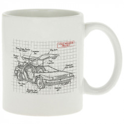 Mug blanc Dolorean Plan (Le Duc,Films/Séries)