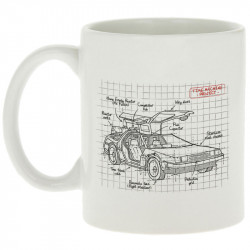 Mug blanc Dolorean Plan (Le Duc,Films/Séries)