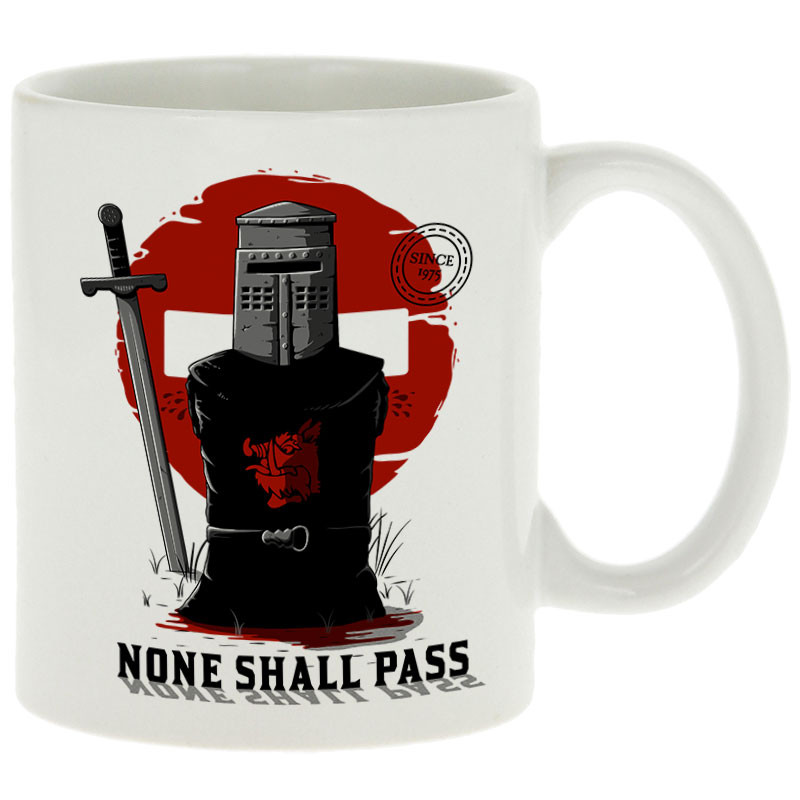 Mug blanc None Shall Pass (Le Duc,Films/Séries)