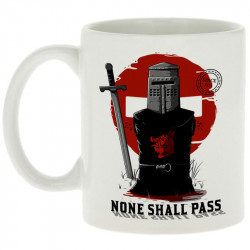 Mug blanc None Shall Pass (Le Duc,Films/Séries)