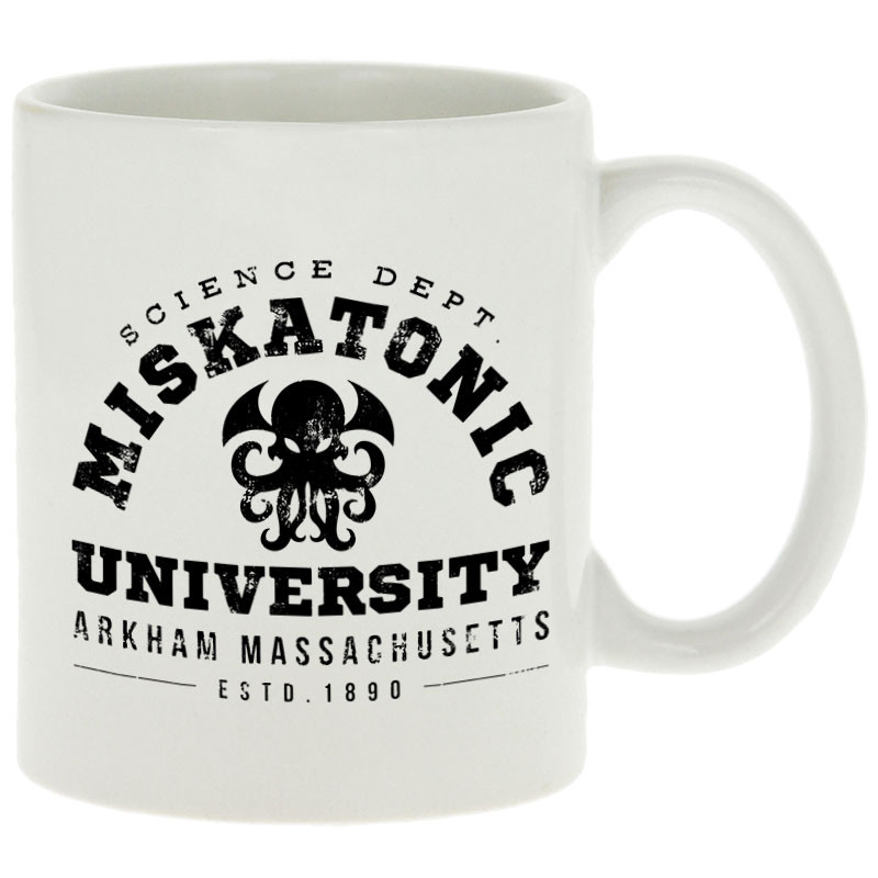 Mug blanc Miskatonic University (Alex Kidd,Films/Séries)