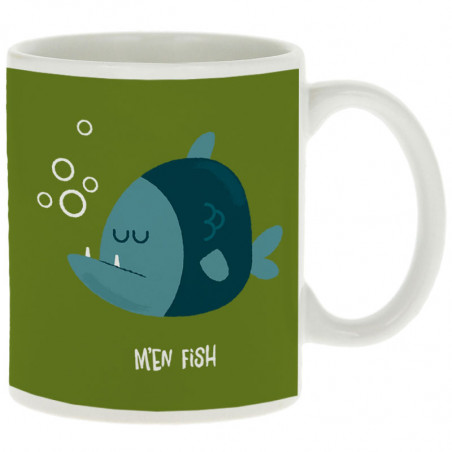 Mug "M'en fish (bleu)"