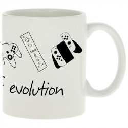 Mug blanc Theory of Evolution (Trabe,Jeux Vidéo / Geek,Révolution,Evolution)