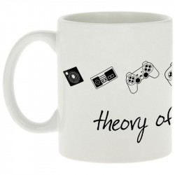 Mug blanc Theory of Evolution (Trabe,Jeux Vidéo / Geek,Révolution,Evolution)