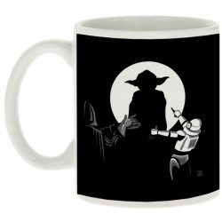 Mug blanc Dark Ombre (Trabe,Jeux Vidéo / Geek,Films/Séries,Humour,Star Wars)