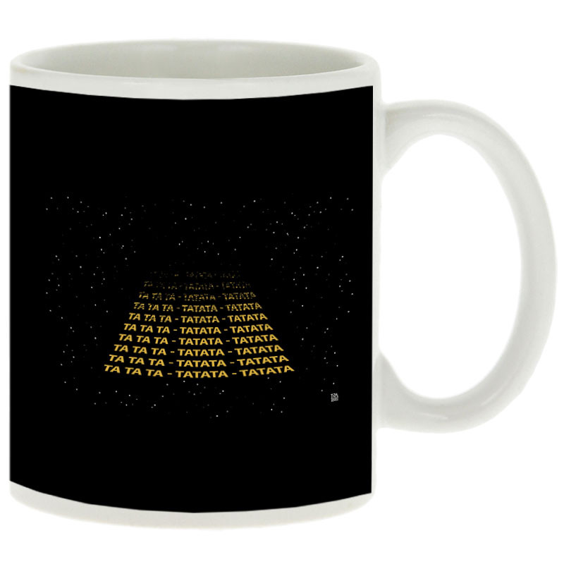 Mug blanc Tatata Tatata Tatata (Trabe,Humour,Films/Séries,Star Wars)