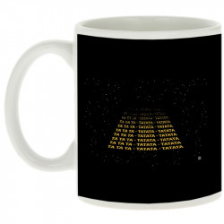 Mug blanc Tatata Tatata Tatata (Trabe,Humour,Films/Séries,Star Wars)