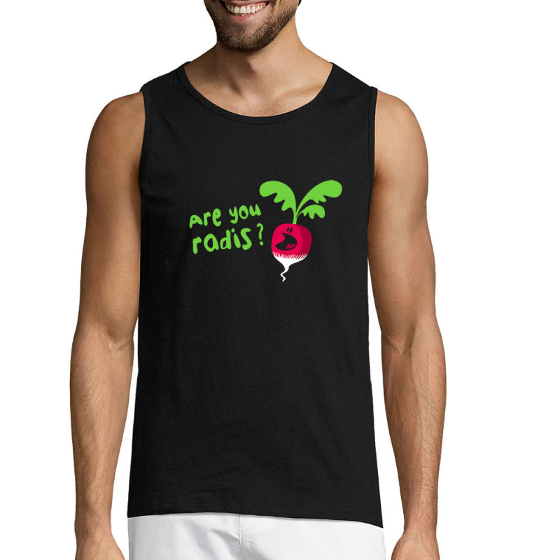 Débardeur homme noir Are You Radis (Ted Boundy,Fruits & Légumes,Humour)