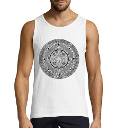 Débardeur homme blanc Calendrier Aztèque (Ethnique)