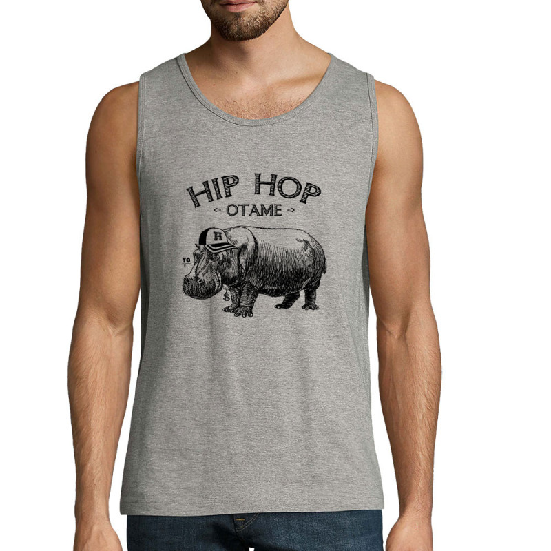 Débardeur homme gris chiné Hip Hop Otame (Gondrax,Animaux,Humour,Les Bébêtes)