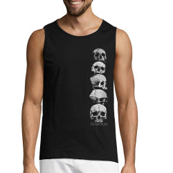 Débardeur homme noir Five Skulls (Gondrax,Diabolik,Têtes de morts)