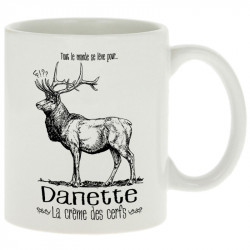 Mug blanc La crème des cerfs (Gondrax,Les Bébêtes,Animaux)
