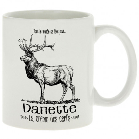 Mug blanc La crème des cerfs (Gondrax,Les Bébêtes,Animaux)