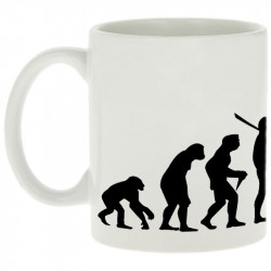 Mug blanc Arrêtez de me suivre (Gondrax,Humour,Evolution)