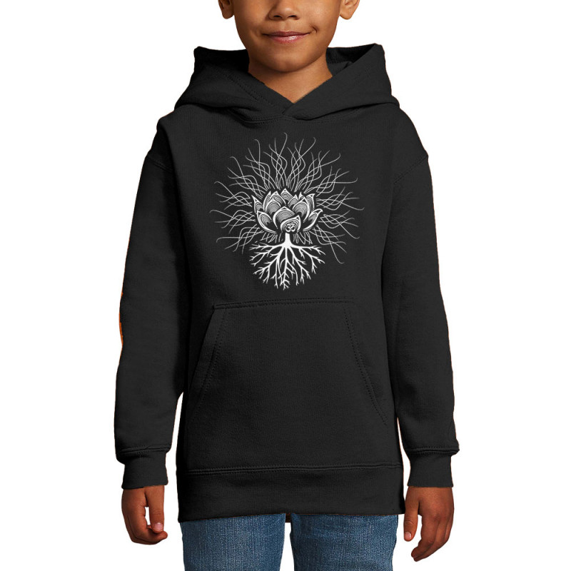 Sweat enfant à capuche noir Ohm Pagan (Gondrax,Ethnique)