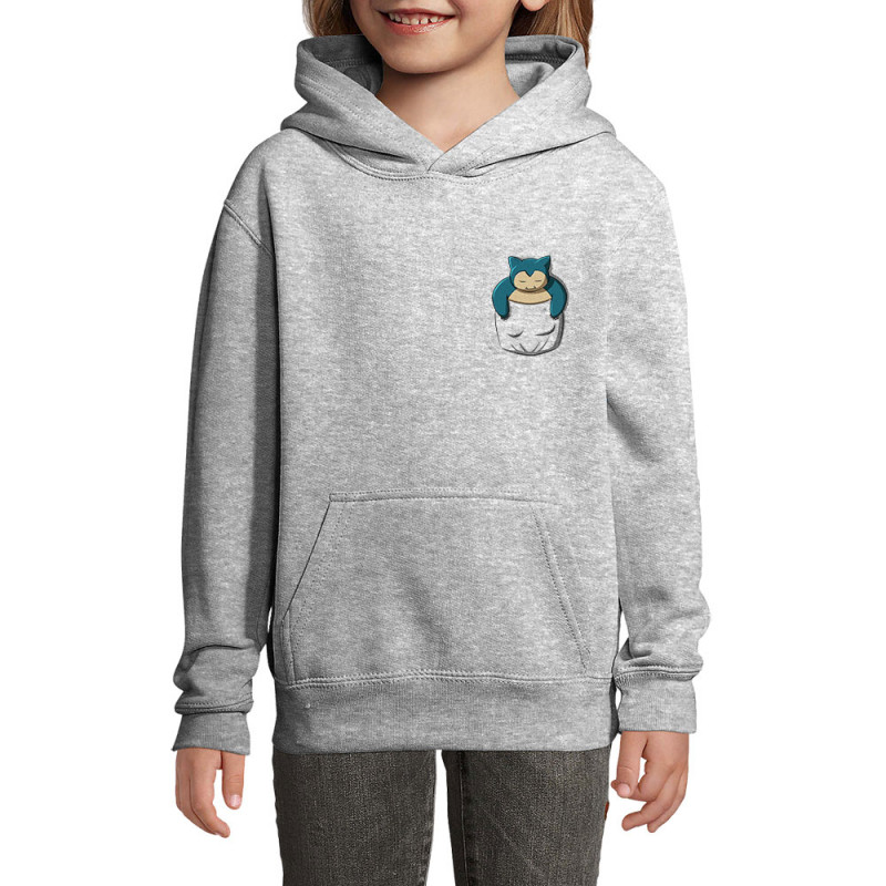 Sweat enfant à capuche gris chiné Ronflex Pocket (Le Duc,Jeux Vidéo / Geek,Manga Kawaï japan)