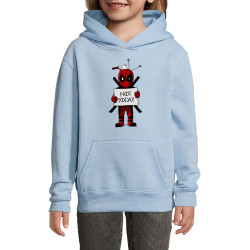 Sweat enfant à capuche bleu ciel Deadpool - Not Today (Le Duc,Films/Séries)