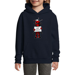 Sweat enfant à capuche bleu marine Deadpool - Not Today (Le Duc,Films/Séries)