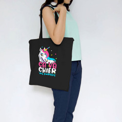 Sac shopping en toile noir Ca va chier des paillettes 2 (Zewa,Animaux,Humour)