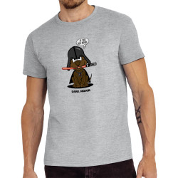Tee-shirt homme gris chiné Dark Medor (Gondrax,Animaux,Humour,Films/Séries,Star Wars)