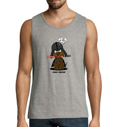 Débardeur homme gris chiné Dark Medor (Gondrax,Animaux,Humour,Films/Séries,Star Wars)