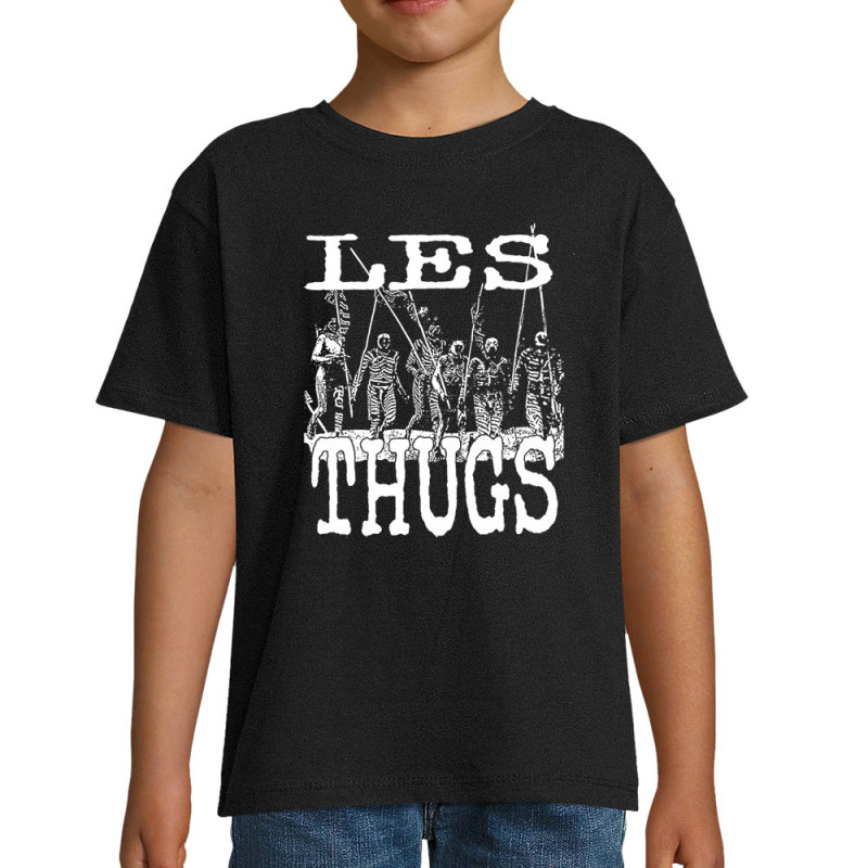 T-shirt enfant noir Les Thugs - Guerriers Massaï (Les Thugs)