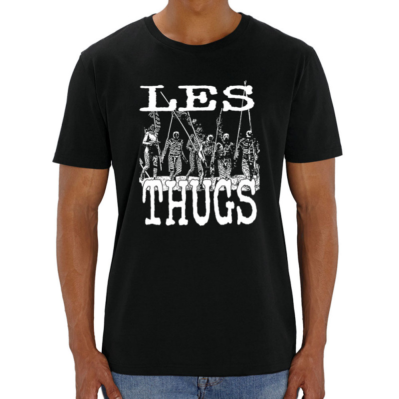T-shirt homme coton bio noir Les Thugs - Guerriers Massaï (Les Thugs)