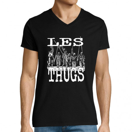 T-shirt homme col V "Les...