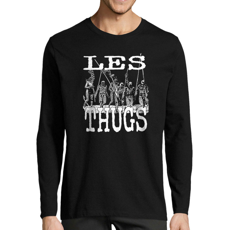 T-shirt homme manches longues noir Les Thugs - Guerriers Massaï (Les Thugs)
