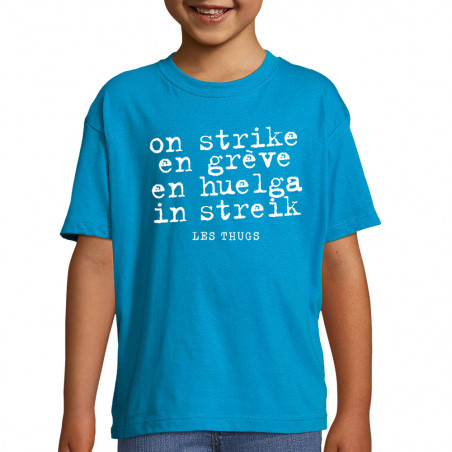 T-shirt enfant "En grève"