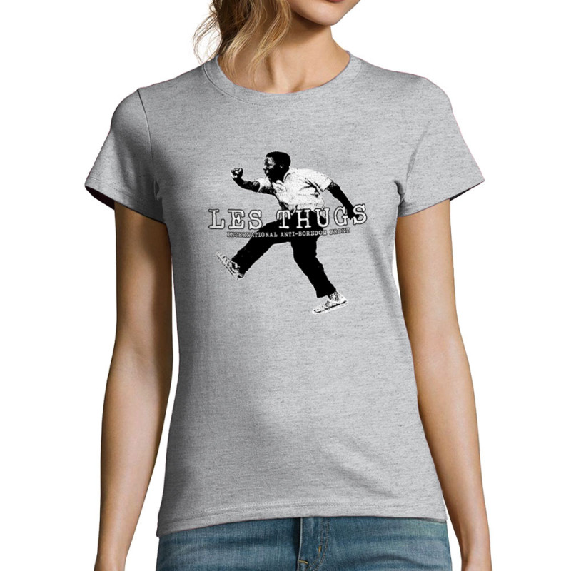 T-shirt femme gris chiné Les Thugs - Anti Boredom Front (Les Thugs)