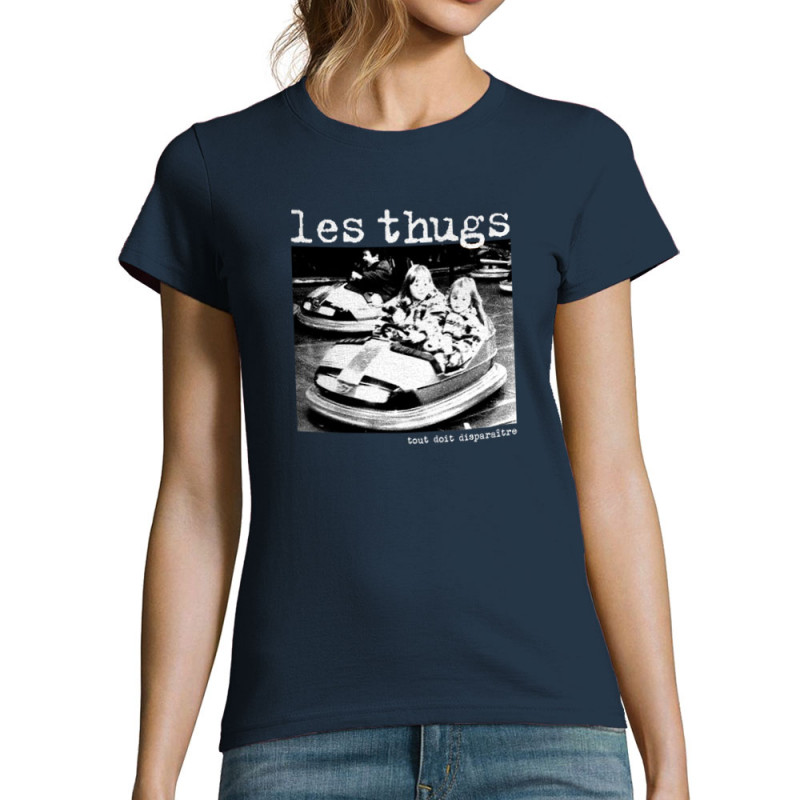 T-shirt femme bleu marine Les Thugs - Tout doit disparaître (Les Thugs)