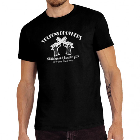Tee-shirt homme noir Volfoni Brothers (Andy,Films/Séries,Les Tontons Flingueurs)