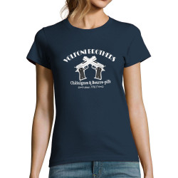 T-shirt femme bleu marine Volfoni Brothers (Andy,Films/Séries,Les Tontons Flingueurs)