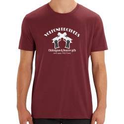 T-shirt homme coton bio bordeaux Volfoni Brothers (Andy,Films/Séries,Les Tontons Flingueurs)